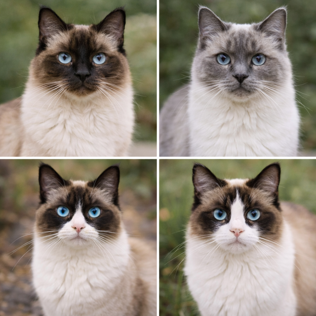 ragdoll kedisi renkleri