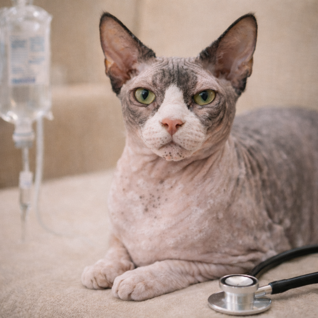 Sfenks Kedisi Yaşam Süresi: Kaç Yıl Yaşar? HCM ve Sağlık Riskleri