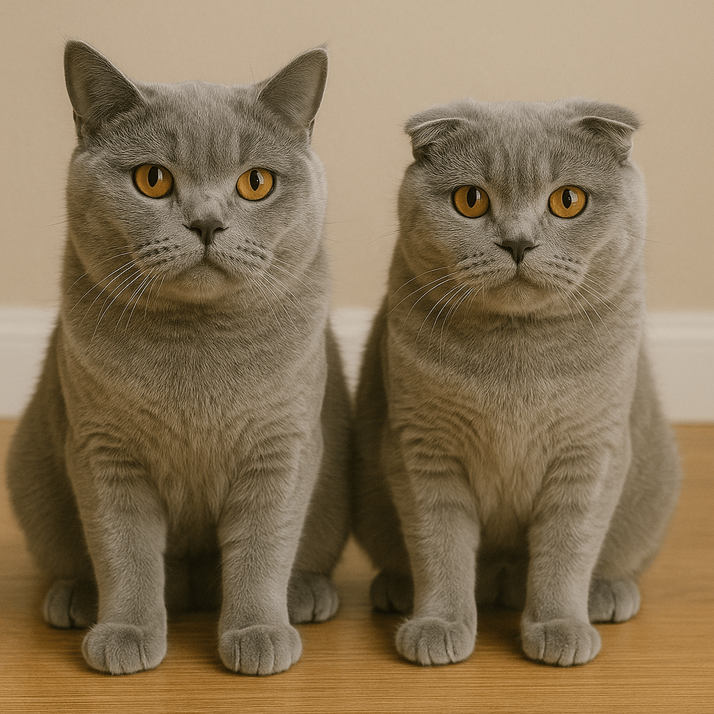 British Shorthair vs. Scottish Fold: Farkları ve Hangisi Size Uygun? - Tagicons