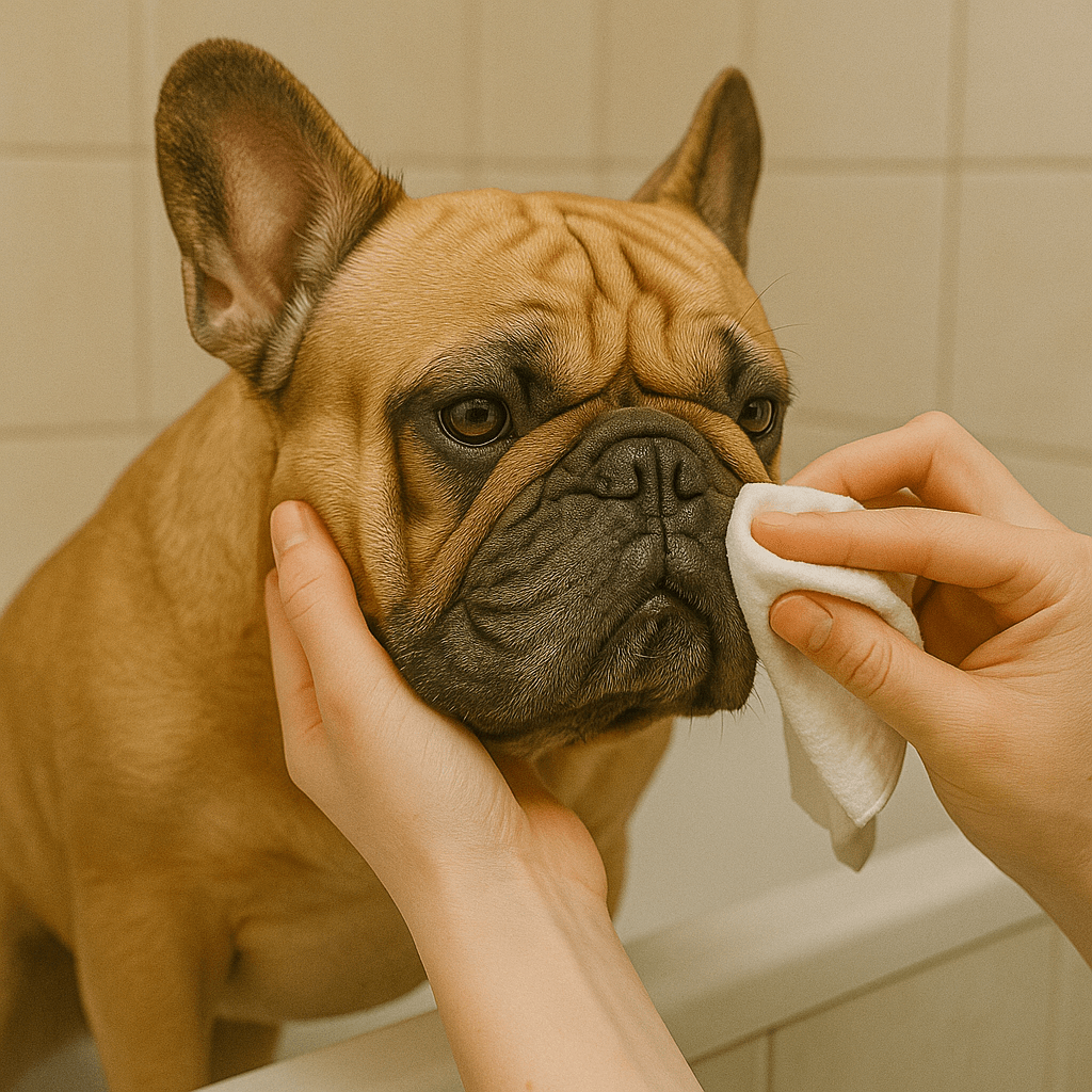 French Bulldog Bakımı: Kırışıklık ve Kuyruk Cebi Temizliği - Tagicons