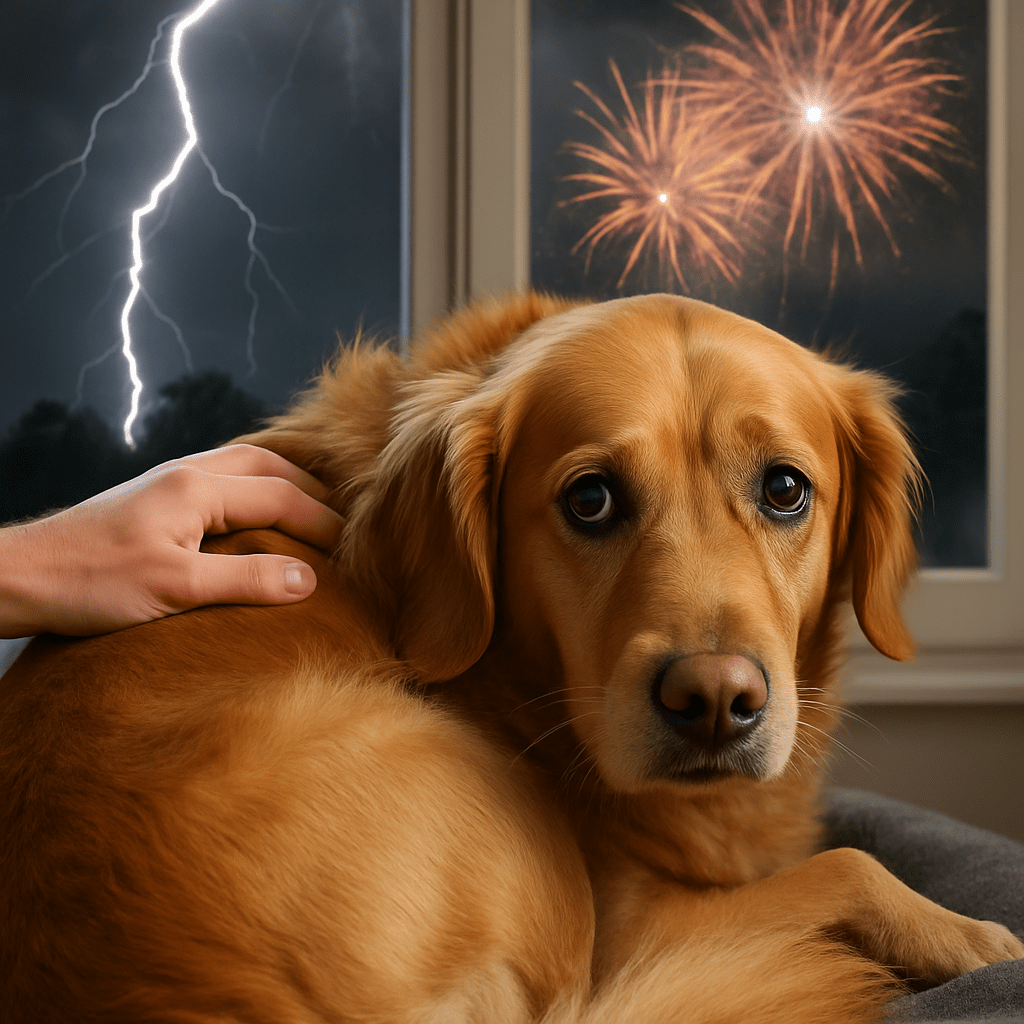 Köpeklerde Gök Gürültüsü & Havai Fişek Korkusu: 7 Çözüm - Tagicons