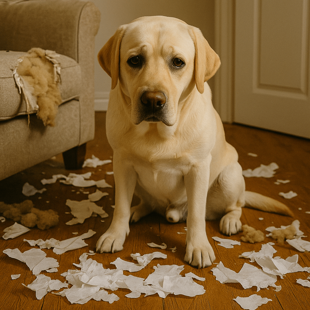 Labrador Ayrılık Kaygısı: Ev Yıkımı ve Yalnız Kalma Eğitimi - Tagicons