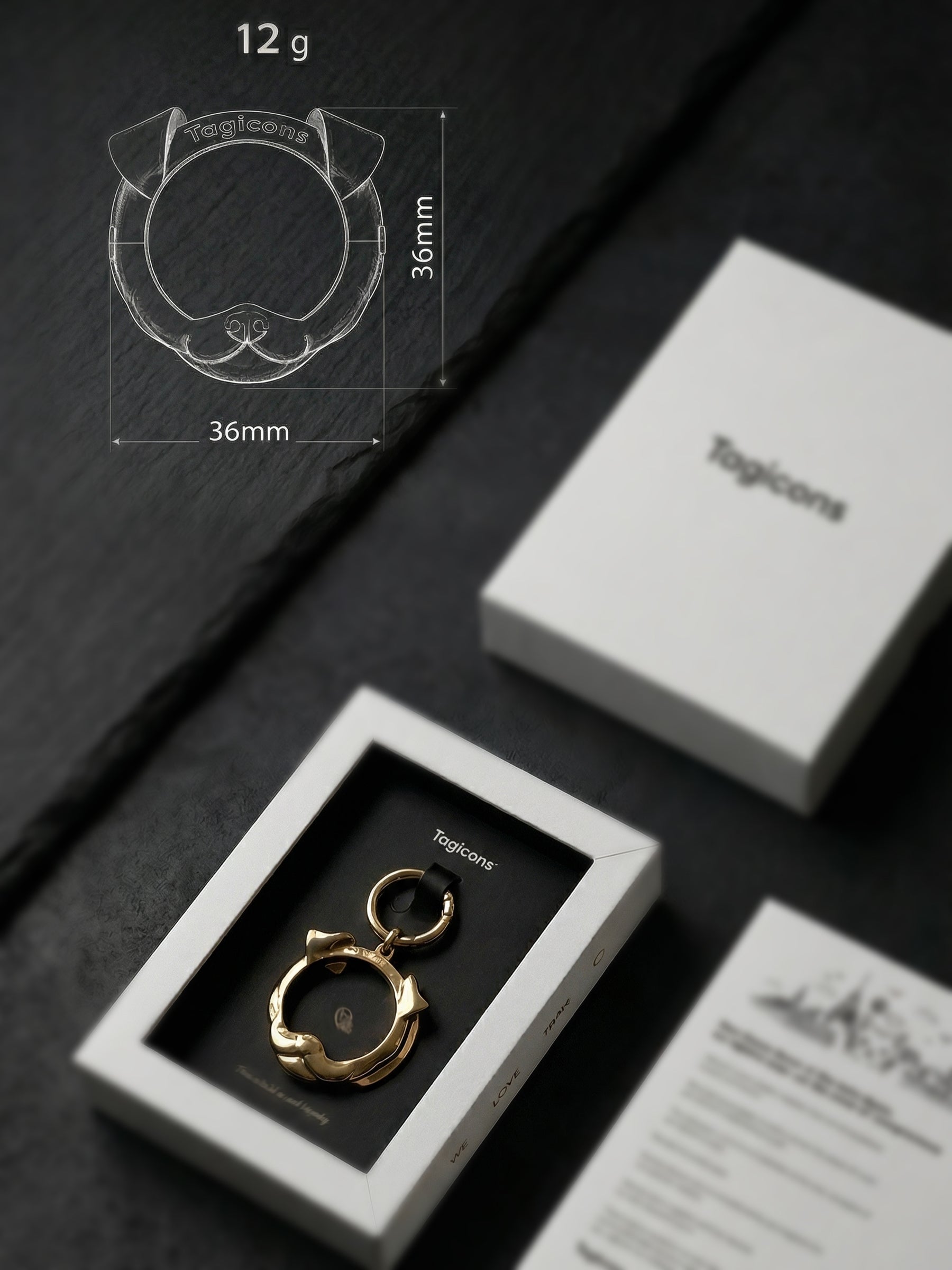 İsim yazılabilir köpek figürlü airtag kılıfı, evcil hayvanlar için kişiselleştirilebilir aksesuar.